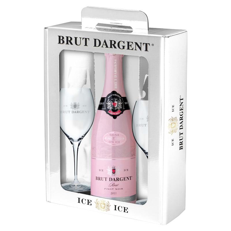 Brut Dargent Ice Pinot Noir Rose 0,75l +2 skleničky AZALKOHOL